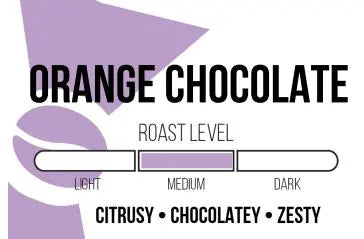 Orange Chocolate Flavored Roasted Coffee Beans Mr. Dapper Coffee Roasters