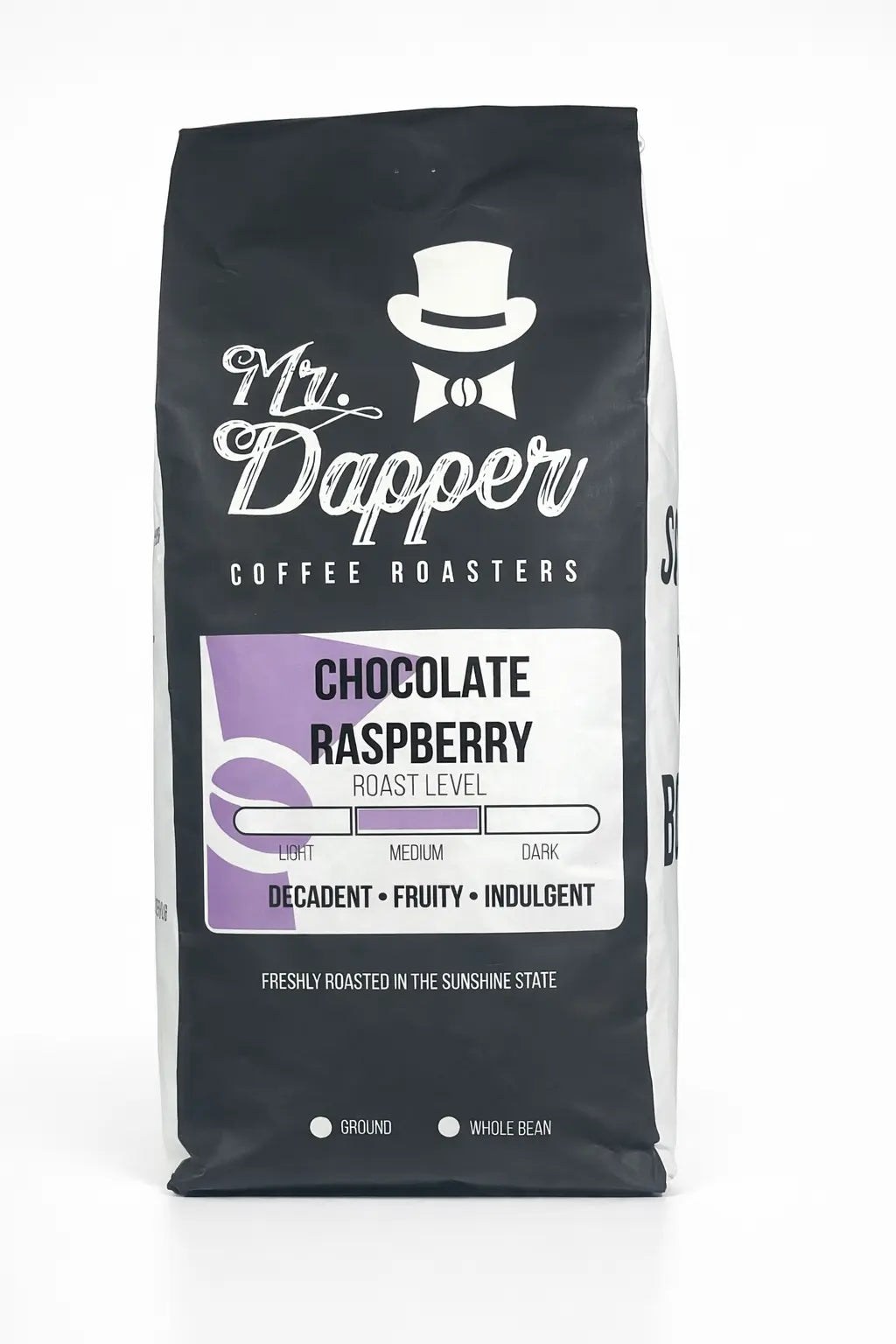 Chocolate Raspberry Flavored Roasted Coffee Beans Mr. Dapper Coffee Roasters