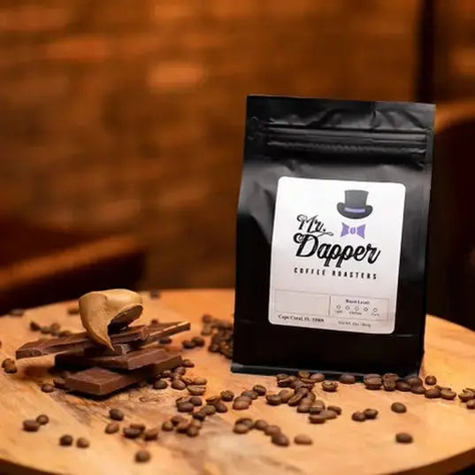 Chocolate Peanut Butter Flavored Roasted Coffee Beans Mr. Dapper Coffee Roasters