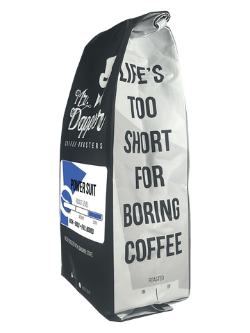 Power Suit Roasted Coffee Beans Side View