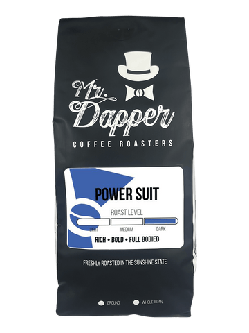 Power Suit Roasted Coffee Beans Front View