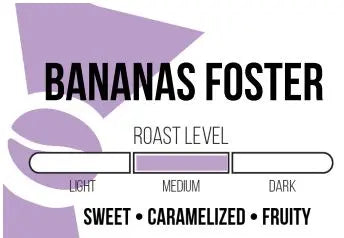 Bananas Foster Flavored Roasted Coffee Beans Mr. Dapper Coffee Roasters