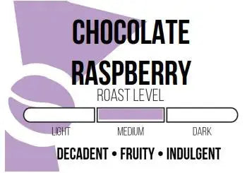 Chocolate Raspberry Flavored Roasted Coffee Beans Mr. Dapper Coffee Roasters