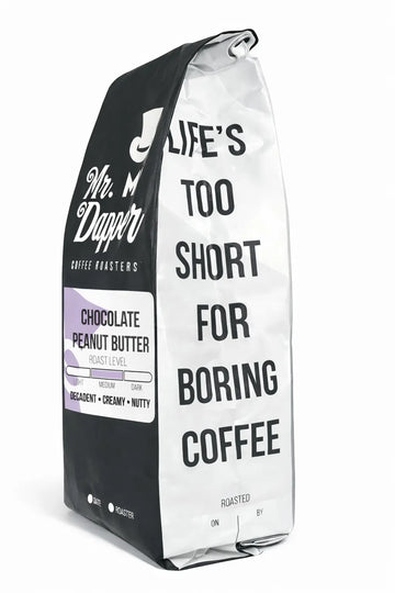 Chocolate Peanut Butter Flavored Roasted Coffee Beans Mr. Dapper Coffee Roasters