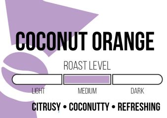 Coconut Orange Flavored Roasted Coffee Beans