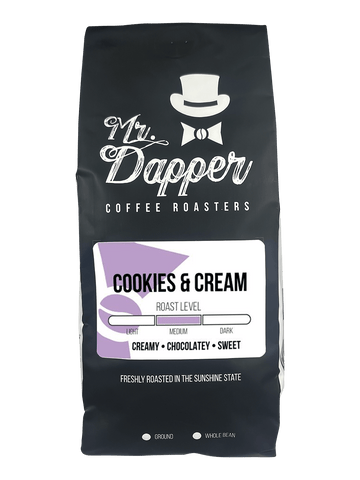 Cookies and Cream Flavored Roasted Coffee Beans