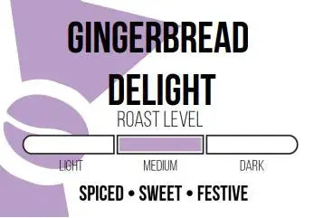 Gingerbread Delight Flavored Roasted Coffee Beans Mr. Dapper Coffee Roasters