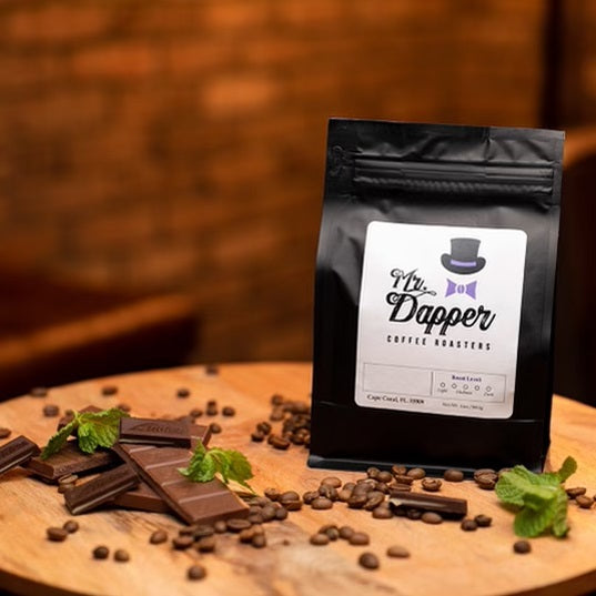 Mint Chocolate Flavored Roasted Coffee Beans