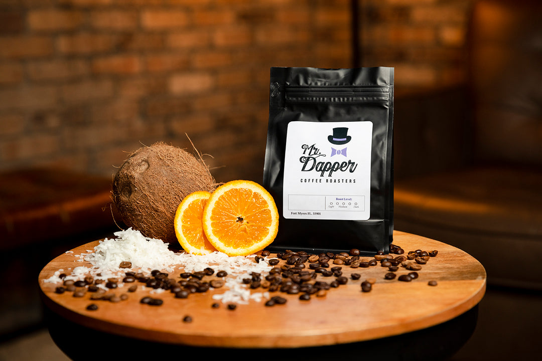 Coconut Orange Flavored Roasted Coffee Beans